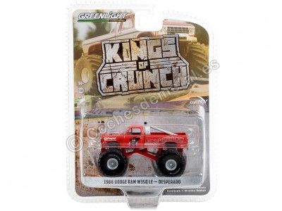 Cochesdemetal.es 1988 Dodge Ram W350 LE Desperado "Kings of Crunch Series 12" 1:64 Greenlight 49120B 2