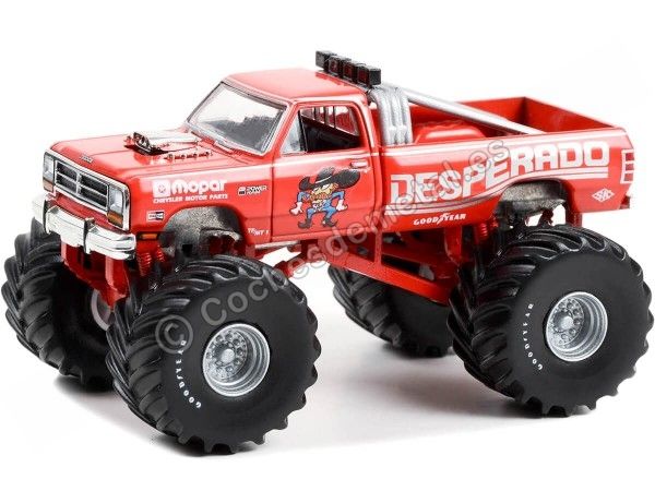Cochesdemetal.es 1988 Dodge Ram W350 LE Desperado "Kings of Crunch Series 12" 1:64 Greenlight 49120B