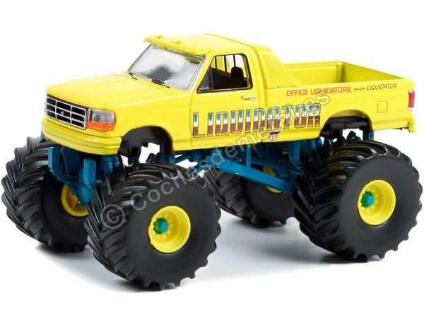 Cochesdemetal.es 1992 Ford F-250 Liquidator "Kings of Crunch Series 12" 1:64 Greenlight 49120F