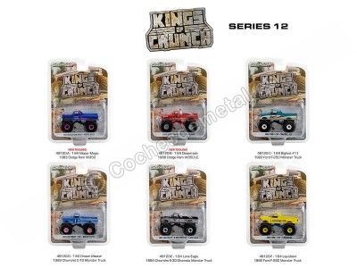 Cochesdemetal.es Lote de 6 Modelos "Kings of Crunch Series 12" 1:64 Greenlight 49120 2