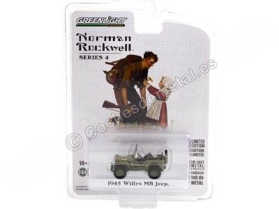 Cochesdemetal.es 1945 Willys MB Jeep Royal Netherlands Army "Norman Rockwell Series 4" 1:64 Greenlight 54060A 2