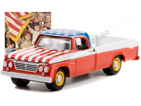 Cochesdemetal.es 1962 Dodge D-200 "Norman Rockwell Series 4" 1:64 Greenlight 54060C