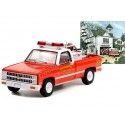 Cochesdemetal.es 1981 Chevrolet K20 Fire Department "Norman Rockwell Series 4" 1:64 Greenlight 54060E