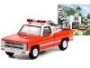 Cochesdemetal.es 1981 Chevrolet K20 Fire Department "Norman Rockwell Series 4" 1:64 Greenlight 54060E