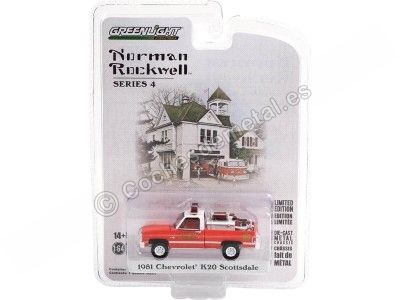 Cochesdemetal.es 1981 Chevrolet K20 Fire Department "Norman Rockwell Series 4" 1:64 Greenlight 54060E 2