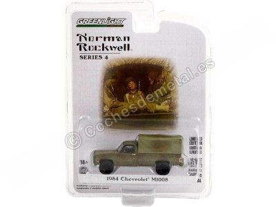 Cochesdemetal.es 1984 Chevrolet M1008 con Plataforma de Carga "Norman Rockwell Series 4" 1:64 Greenlight 54060F 2