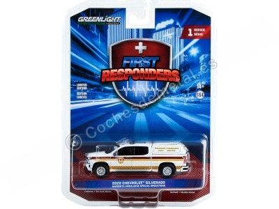 Cochesdemetal.es 2020 Chevrolet Silverado Narberth Ambulance Pennsylvania "Primera Respuesta Series 1" 1:64 Greenlight 67040E 2