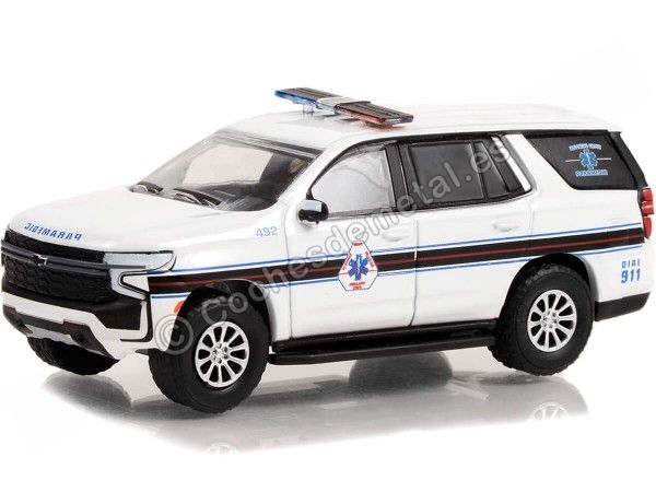 Cochesdemetal.es 2021 Chevrolet Tahoe Blooming Grove New York "Primera Respuesta Series 1" 1:64 Greenlight 67040F