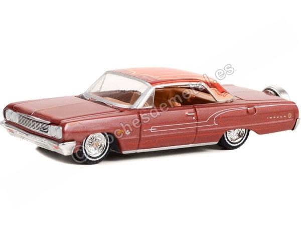 Cochesdemetal.es 1963 Chevrolet Impala Con Kit Continental "California Lowriders Series 2" 1:64 Greenlight 63030B