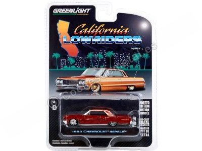Cochesdemetal.es 1963 Chevrolet Impala Con Kit Continental "California Lowriders Series 2" 1:64 Greenlight 63030B 2