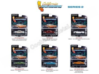 Cochesdemetal.es Lote de 6 Modelos "California Lowriders Series 2" 1:64 Greenlight 63030 2