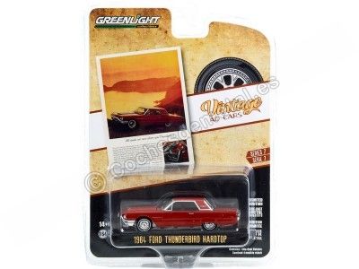 Cochesdemetal.es 1964 Ford Thunderbird Hardtop "Vintage Ad Cars Series 7" 1:64 Greenlight 39100B 2