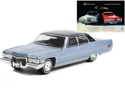 Cochesdemetal.es 1972 Cadillac Sedan deVille "Vintage Ad Cars Series 7" 1:64 Greenlight 39100D