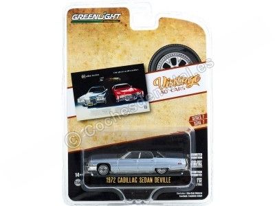 Cochesdemetal.es 1972 Cadillac Sedan deVille "Vintage Ad Cars Series 7" 1:64 Greenlight 39100D 2