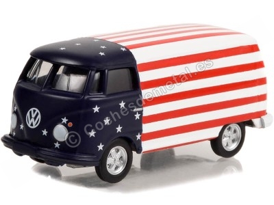 Cochesdemetal.es 1964 Volkswagen VW Type 2 Panel Van "Club Vee-Dub series 15" 1:64 Greenlight 36060A