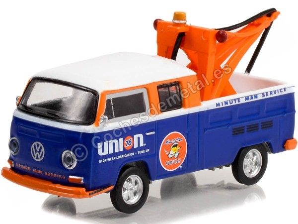 Cochesdemetal.es 1969 Volkswagen VW Type 2 Double Cab Pickup "Club Vee-Dub series 15" 1:64 Greenlight 36060B