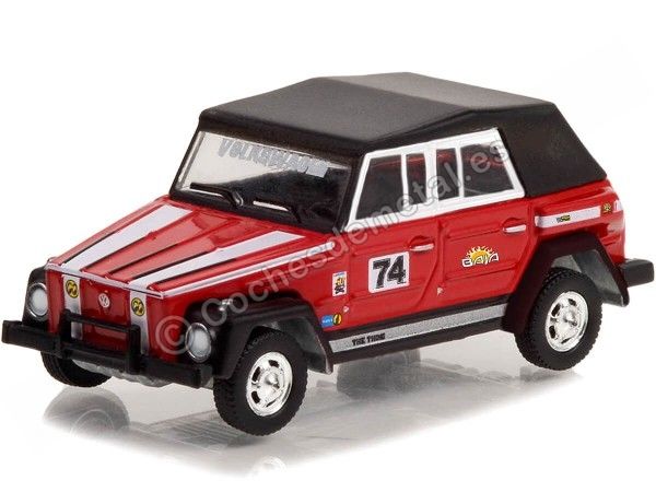 Cochesdemetal.es 1974 Volkswagen VW Type 181 The Thing Nº74 Baja "Club Vee-Dub series 15" 1:64 Greenlight 36060C