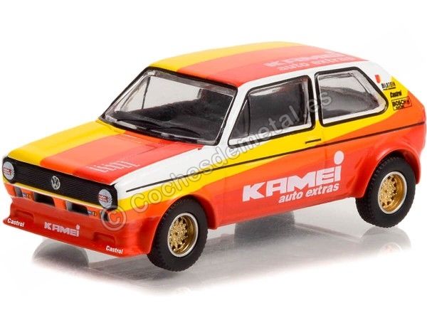 Cochesdemetal.es 1980 Volkswagen VW Golf GTI Kamei "Club Vee-Dub series 15" 1:64 Greenlight 36060E
