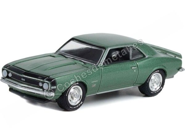 Cochesdemetal.es 1967 Chevrolet Camaro SS 369 "GL Muscle Series 27" Verde Metalizado 1:64 Greenlight 13320A