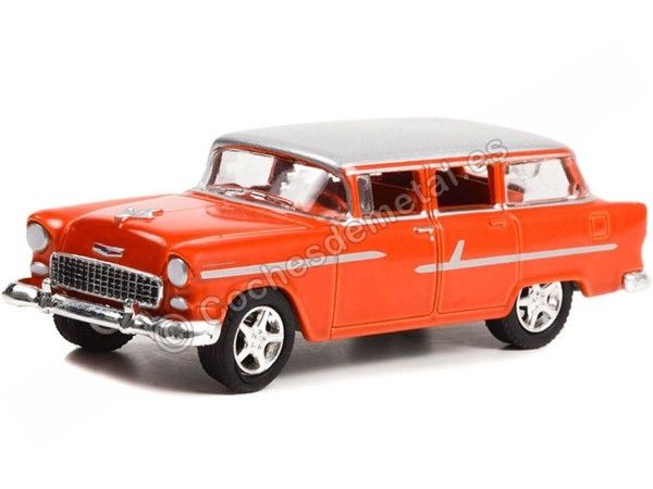 Cochesdemetal.es 1955 Chevrolet Handyman Custom Wagon "Barrett Jackson Series 10" 1:64 Greenlight 37260A