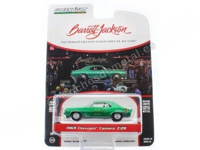 Cochesdemetal.es 1969 Chevrolet Camaro Z/28 "Barrett Jackson Series 10" 1:64 Greenlight 37260D 2