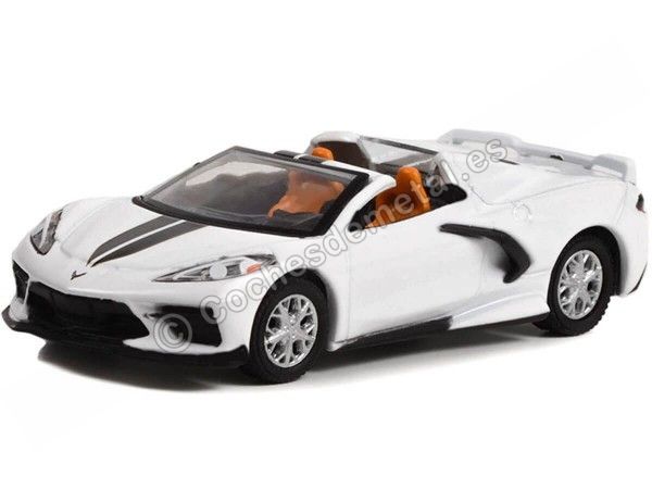 Cochesdemetal.es 2020 Chevrolet Corvette C8 Stingray Convertible "Barrett Jackson Series 10" 1:64 Greenlight 37260F