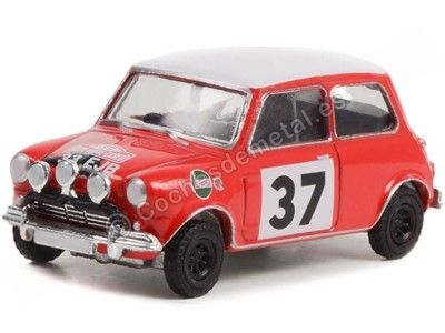 Cochesdemetal.es 1964 Morris Mini Cooper S Nº37 Hopkirk/Liddon Ganador Rally Monte Carlo "Hot Hatches Series 2" 1:64 Greenlig...