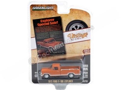 Cochesdemetal.es 1973 Ford F-100 Explorer Special "Vintage Ad Cars Series 8" 1:64 Greenlight 39110B 2