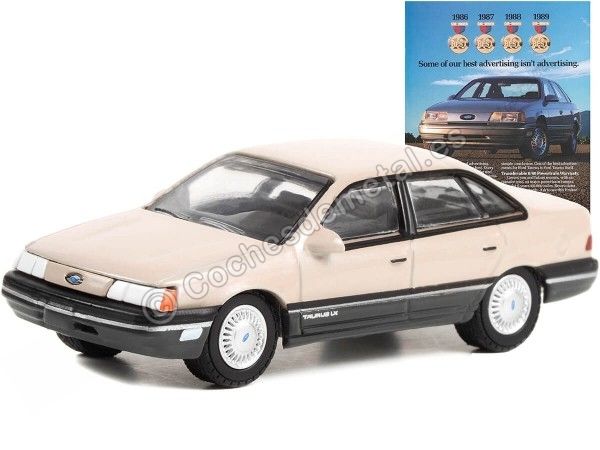 Cochesdemetal.es 1989 Ford Taurus "Vintage Ad Cars Series 8" 1:64 Greenlight 39110E