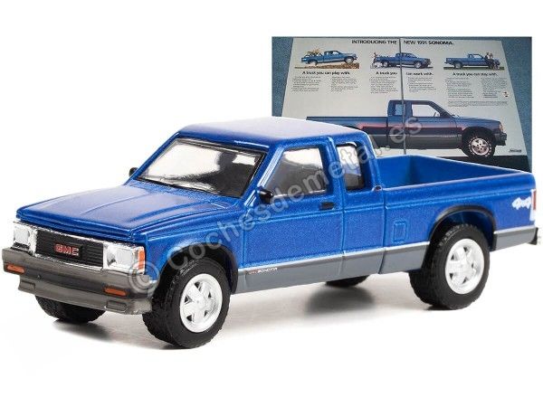 Cochesdemetal.es 1991 GMC Sonoma "Vintage Ad Cars Series 8" 1:64 Greenlight 39110F