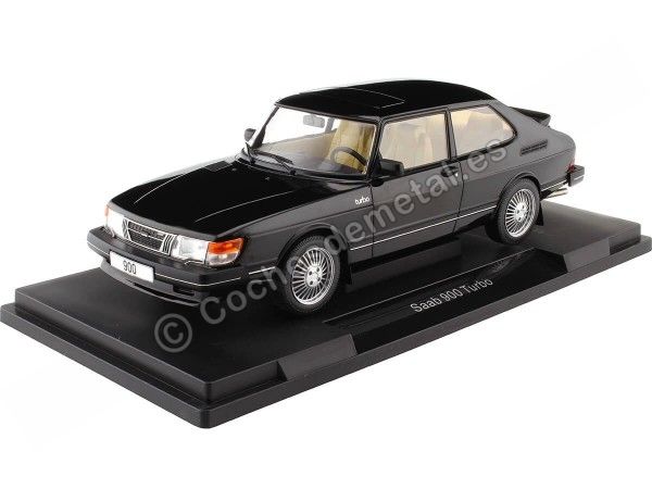 Cochesdemetal.es 1981 Saab 900 Turbo Negro 1:18 MC Group 18338