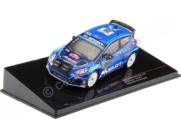 Cochesdemetal.es 2023 Ford Fiesta MK II Rally2 Nº20 Fourmaux/Coria Rally Monte Carlo 1:43 IXO Models RAM885.22