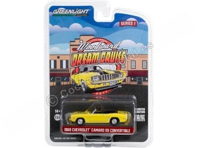 Cochesdemetal.es 1969 Chevrolet Camaro SS Convertible "Woodward Dream Cruise Series 1" 1:64 Greenlight 37280B 2