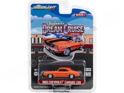 Cochesdemetal.es 1969 Chevrolet Camaro Z/28 "Woodward Dream Cruise Series 1" 1:64 Greenlight 37280D 2