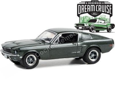 Cochesdemetal.es 1968 Ford Mustang GT Fastback "Woodward Dream Cruise Series 1" 1:64 Greenlight 37280E