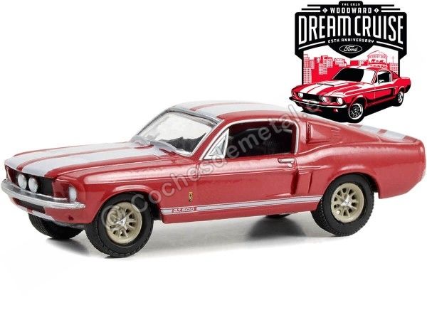 Cochesdemetal.es 1967 Shelby GT500 "Woodward Dream Cruise Series 1" 1:64 Greenlight 37280F