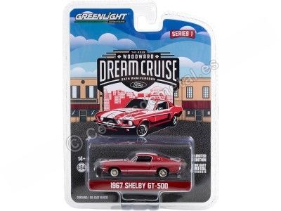 Cochesdemetal.es 1967 Shelby GT500 "Woodward Dream Cruise Series 1" 1:64 Greenlight 37280F 2
