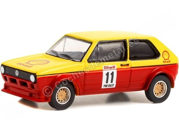 Cochesdemetal.es 1978 Volkswagen Rabbit Nº11 Pro Rally "Shell Oil Series 1" 1:64 Greenlight 41125B