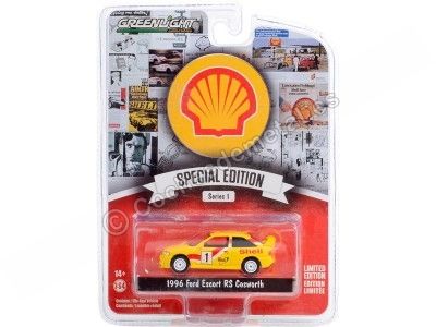 Cochesdemetal.es 1996 Ford Escort RS Cosworth Nº1 Shell Helix "Shell Oil Series 1" 1:64 Greenlight 41125C 2