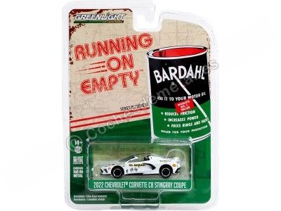 Cochesdemetal.es 1966 Chevrolet Corvette Mr. Bardahl "Running on Empty Series 15" 1:64 Greenlight 41150B 2