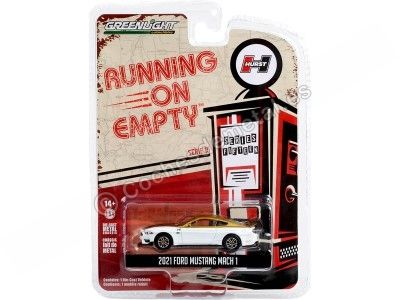 Cochesdemetal.es 2021 Ford Mustang Mach 1 Hurst Performance "Running on Empty Series 15" 1:64 Greenlight 41150E 2