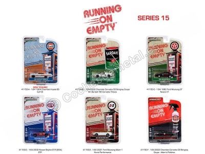 Cochesdemetal.es Lote de 6 Modelos "Running on Empty Series 15" 1:64 Greenlight 41150 2