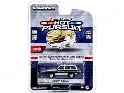 Cochesdemetal.es 1995 Jeep Cherokee North Carolina Highway Patrol "Hot Pursuit Series 43" 1:64 Greenlight 43010D 2