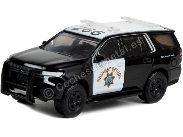 Cochesdemetal.es 2021 Chevrolet Tahoe Police Pursuit Vehicle "Hot Pursuit Series 43" 1:64 Greenlight 43010F