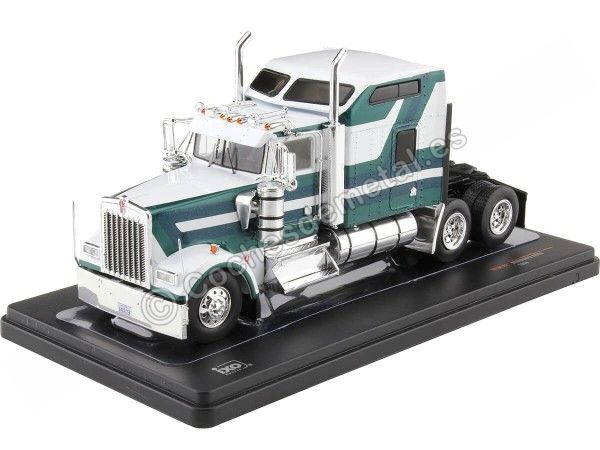 Cochesdemetal.es 1990 Cabeza Tractora Kenworth W900 de 3 Ejes Blanco/Verde 1:43 IXO Models TR164.22