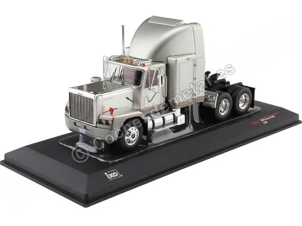Cochesdemetal.es 1988 Cabeza Tractora GMC General SBFA de 3 Ejes Plateado 1:43 IXO Models TR166.22