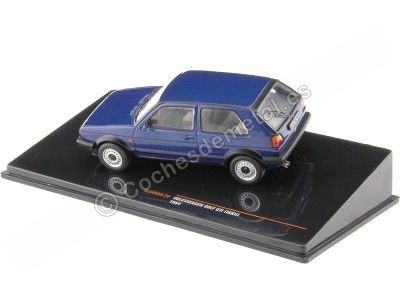 Cochesdemetal.es 1984 Volkswagen VW Golf 2 GTI Azul Metalizado 1:43 IXO Models CLC499N.22 2