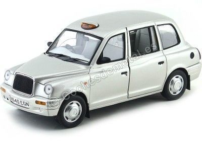 Cochesdemetal.es 1998 Austin TX1 London Taxi Cab Platinum Silver 1:18 Sun Star 1125