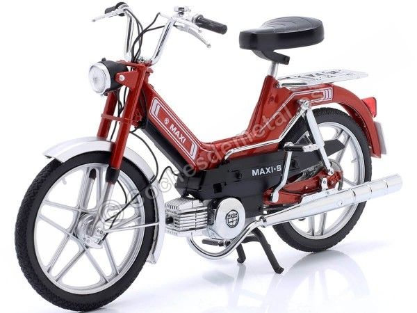 Cochesdemetal.es 1974 Ciclomotor Puch Maxi S Roja Metalizada 1:10 50CC Legends 10041