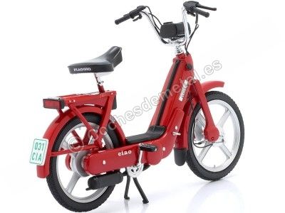 Cochesdemetal.es 1985 Ciclomotor Vespa Piaggio Ciao Roja 1:10 50CC Legends 10031 2